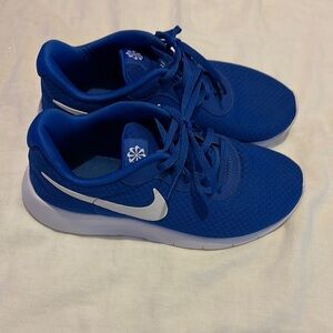 Nike Blue and White Sneakers Casual Athletic Style